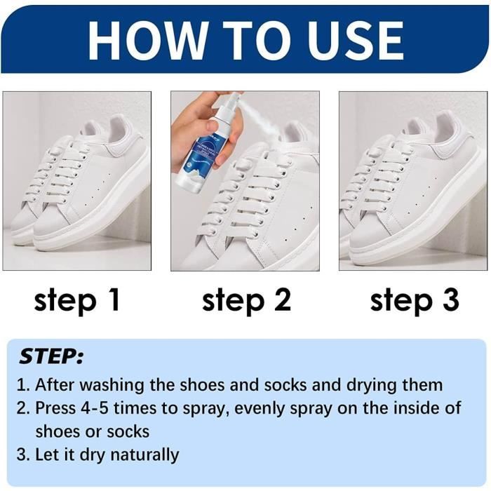 Le déodorant pour des paires de chaussure toujours fraîches!