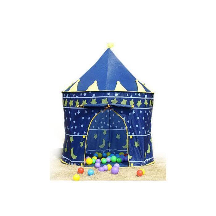 Tente Maison De Jeu Pour Enfants Bakaji Forme Fusée - Structure Métal Tissu 102x135cm Intérieur Extérieur