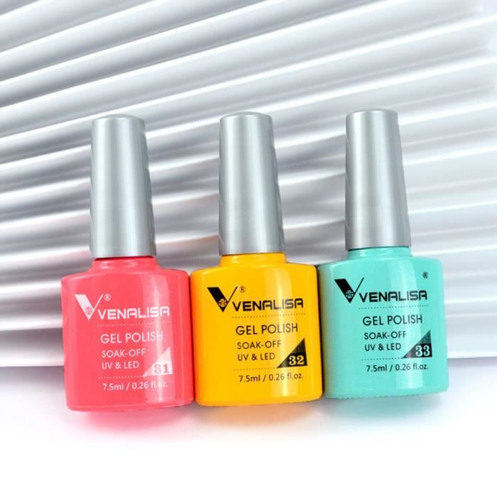 Couleur 51719-5 Kit de vernis à ongles Gel UV LED, 6 pièces-ensemble