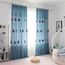 Rideaux De Tissu De Bande Dessinee Bleu Mediterranee Voile