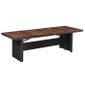 Table A Manger D Exterieur Resine Tressee Et Bois 240x90x74 Cm