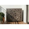 Casanoov cache clim & pompe à chaleur aneto sunny aluminium taupe - taille m