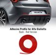 Profil Adhésif Postérieur pour Alfa Romeo Giulietta Voiture, Rouge-0