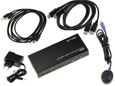 KVM Switch Automatique Souris Clavier Ecran 2 PC - DISPLAYPORT USB - Avec télécommande, alimentation et cordons - ULTRA HD 4K 60Hz-0