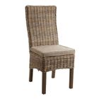 AUBRY GASPARD Chaise poelet gris et manguier teinté Mano