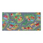 Tapis de Jeu Enfant 95x200cm, Little Village - Tapis Circuit Voiture - Lavable - Antidérapant - Carpet Studio