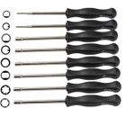 SAVIOR Set de 8 Outils de Réglage de Carburateur/ Tournevis de Réglage Embout Pac Man / Single D / Double D / Hexagone / 21-Dents Splinde