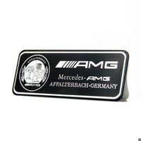 Logo AMG Affalterbach Mercedes Noir 8x3Cm autocollante décorative pour voiture, adaptée à merc260L GLA GLB classeedes benz E300L