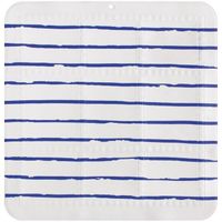 Fond de douche antidérapant sailor  55x5 blanc bleu Blanc / Majorelle
