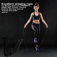 ZUYOO Corde à Sauter, Jump Skipping 2.8m Rope Réglableavec Poignées Antidérapantes pour Sport, Fitness, Boxe, Crossfit
