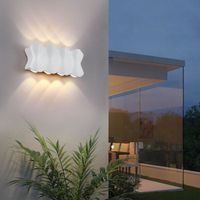 Utoopie - Appliques Murales LED 8W Intérieur - Extérieur - 1pcs Blanc Moderne (Blanc Chaud) Pour Balcon Couloir Chambre à coucher