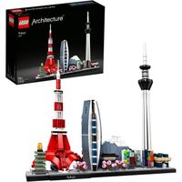 LEGO 21051 Architecture Tokyo, Ensemble de Construction Skyline, Modele de Collection et d'Exposition pour Adultes