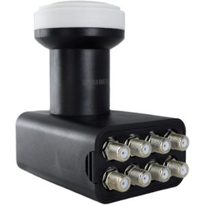 LNB OCTO PL-8 8 Sorties - Tête Parabole 0.1dB Gain 60dB Compatible 4K TNTSAT Canal+ Fransat