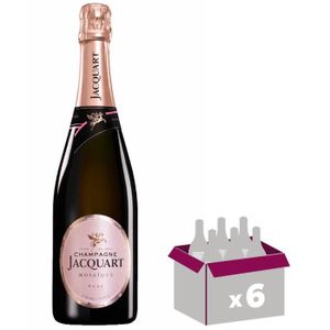 CHAMPAGNE Jacquart Rosé Mosaïque - Champagne - Lot de 6 x 75