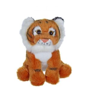 PELUCHE Gipsy Toys - P'tit Sauvageons - 15 cm - Tigre - Marron & Blanc