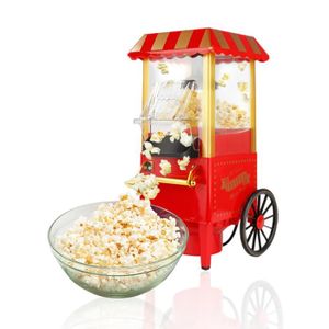 Machine à Popcorn HOUSNAT 5.5L - 800W - Revêtement Anti-adhésif - 2 Tasses à Mesurer