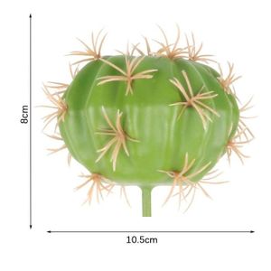 FLEUR ARTIFICIELLE Fleur artificielle,Cactus Succulent décoration pour salon,simulation sans pot,pour la maison,le - Spherical 17cm