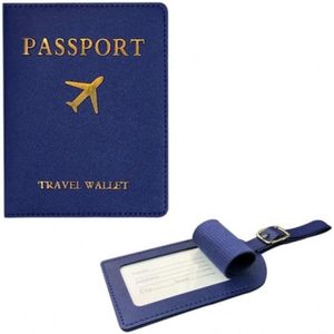 PORTE CARTE 1 Set Passport Cover Pu Leather Travel Wallet Case