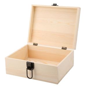 BOITE DE RANGEMENT Duokon boîte en bois vintage Boîte de rangement en