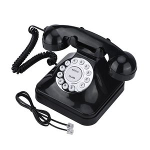 Téléphone fixe Téléphone fixe rétro, WX-3011 Vintage fil téléphon