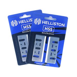 Lames De Raboteuse 82mm TCT Réversibles - Pack De 2 Lames Compatibles Makita D-07945 Et Autres