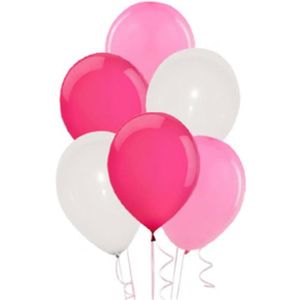 Ballon rose et blanc - Cdiscount