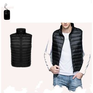 Doudoune courte super legere sans manches pour hommes noir Cdiscount