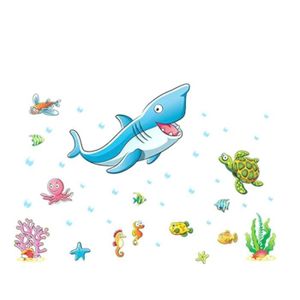 /Étanche Et Amovible Autocollants Poissons Stickers Mural Mer Kibi Stickers Muraux Sous-Marine WorldFish Enfants D/écoratifs Stickers Muraux Enfants Poisson Stickers Animaux De La Mer