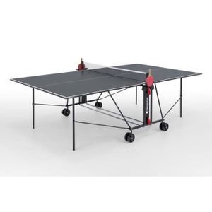 TABLE TENNIS DE TABLE SPONETA - Table Tennis de table - Table Ping Pong Compacte - Usage Intérieur - Gris et noir