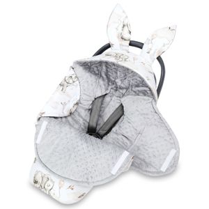 NID D'ANGE Couverture enveloppante siège bébé hiver - TOTSY BABY - Éléphant - Polyester, Coton - Universel