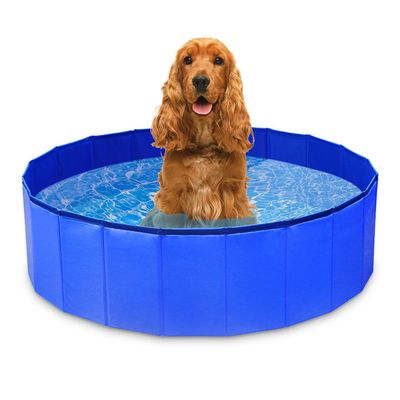 Piscine Pliable Enfant Et Chien – 120 Cm Avec Auvent Amovible – Protection UV Et Fond Antidérapant