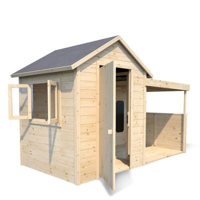 DREAMADE Tente De Jeu Enfants Avec Tapis Lavable - Cabane 125x100x127CM Avec Lumières Étoiles & Drapeau - Maison De Jeu 3-8 Ans