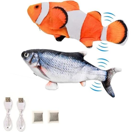 Ahlsen Jouet Chat, Jouets Poisson Electronique Simulation Réaliste