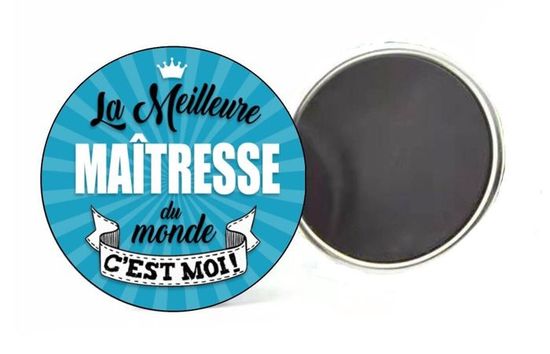 Badge Magnétique Personnalisé « Je Suis Une Inspectrice Trop Géniale » - Fait Main, France
