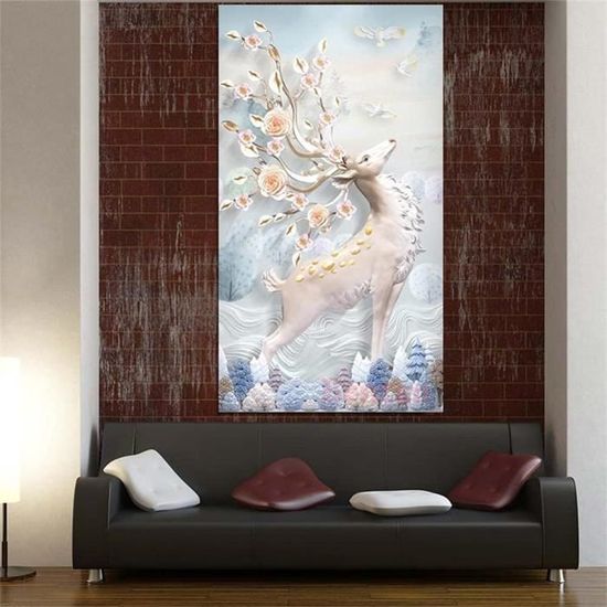 Peinture Diamant 5D Dauphin Corail Yeerum - Kit Complet 30x40cm Pour Loisirs Créatifs Océan