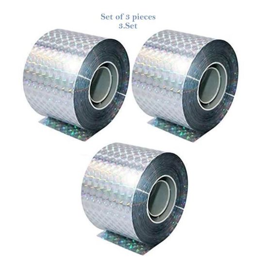 2 Rouleaux De Ruban Répulsif Anti-pigeons - 50 M X 2,4 Cm Chaque - Effet Réfléchissant Et Sonore - Pour Protéger Plantes, Balcons, Toits