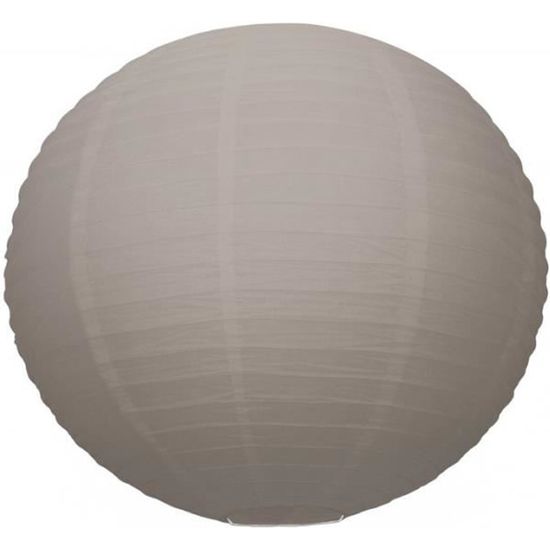 Lanterne Japonaise Grise, Lampion Boule Papier, 35 Cm, à Suspendre
