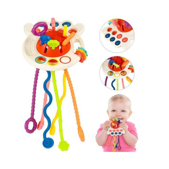 Jouets Sensoriels pour Bébé, Jeux de Corde à Tirer Jouet Développement Jouets Sensoriels pour Bébé, Jeux de Corde à Tirer Jouet Développement