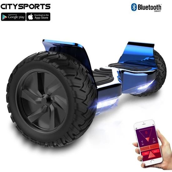 Hoverboard Tout Terrain 8.5" - CITYSPORTS - Hummer SUV 700W - Bluetooth - Bleu