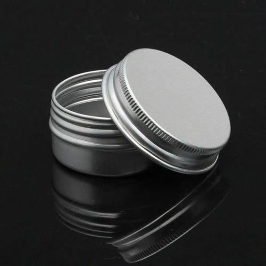 12 Pots à Bougies En Métal Rond – 2,2 Oz (55 Ml) | Noir | Avec Couvercle | Pour DIY Bougies Et Rangement