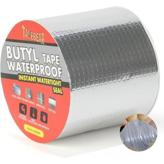 Rubleau De Ruban Butyle Blanc - 3,2 Mm X 2,5 Cm X 9,1 M - Étanchéité Camping-car Et Caravane