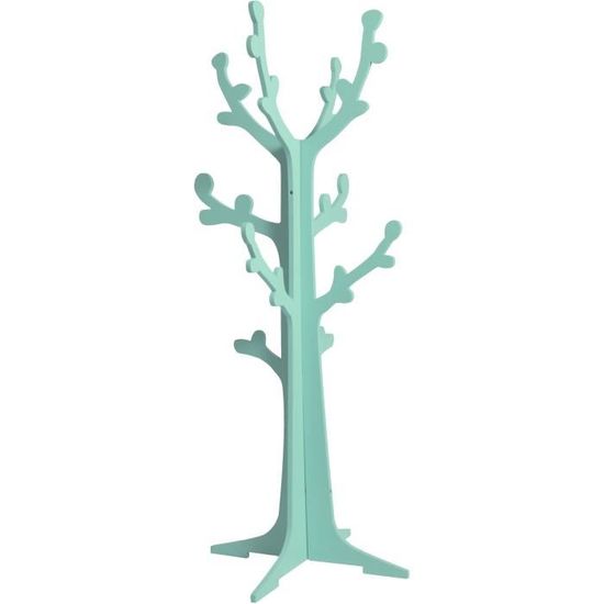 Porte-manteau Arbre Cerisier DOMIVA - MDF - Aqua - 120 cm