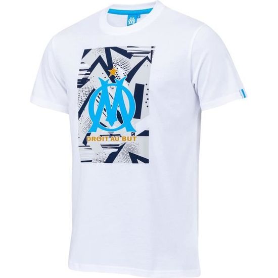 Tee Shirt Om Homme OM Marseille T-Shirt Olympique De Marseille OM - Collection Officielle - 100% Coton - Tailles Adulte Et Enfant Maillot Om 2025 2026 Maillot Olympique Marseille