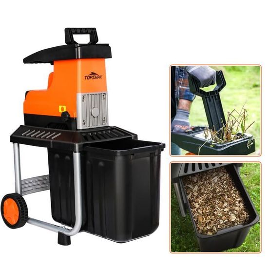 Broyeur de Jardin électrique 2800W 60L Broyeur de Branches de Plantes — free download