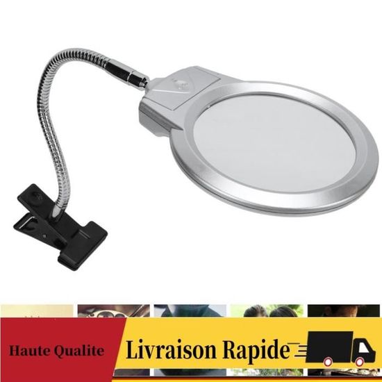 Loupe de lecture, loupe 12 LED loupe 30X, grande loupe éclairée pour bijoutiers, horlogers