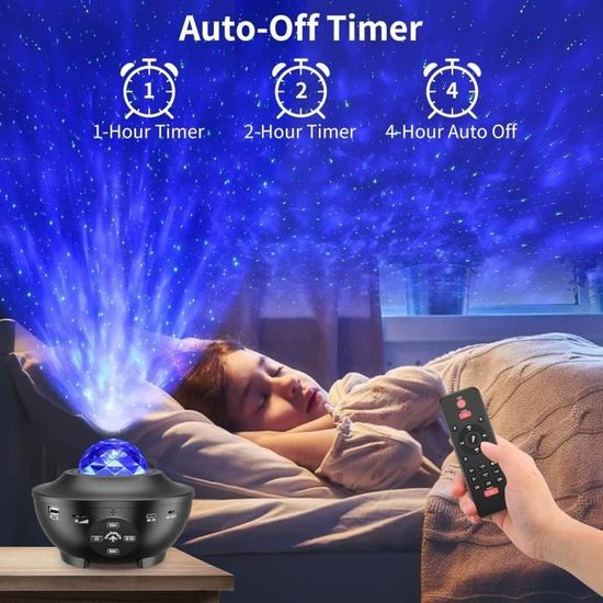 Projecteur Ciel Etoile Galaxie LED, Smart Veilleuse Enfant Etoile Projection avec APP Contrôle