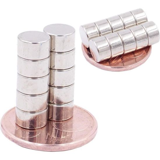 Brudazon 15 Mini Neodym-Magnete N52 – 12x4 Mm, Ultrastark Für Modellbau, Whiteboard, Basteln
