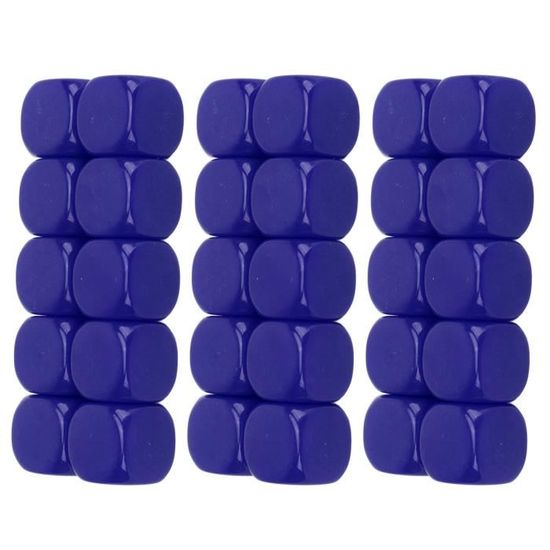 Lot De 30 Dés Vierges Arrondis à 6 Faces De 16 Mm Pour Jeux, Fêtes