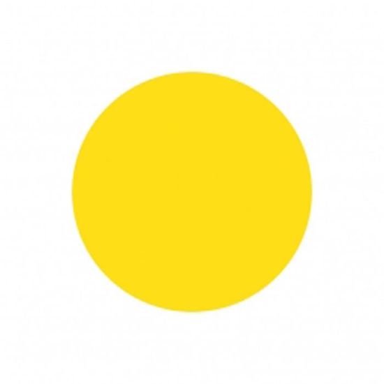 Cerceau Plat Visiodirect - Diamètre 40cm, Couleur Jaune, Polypropylène