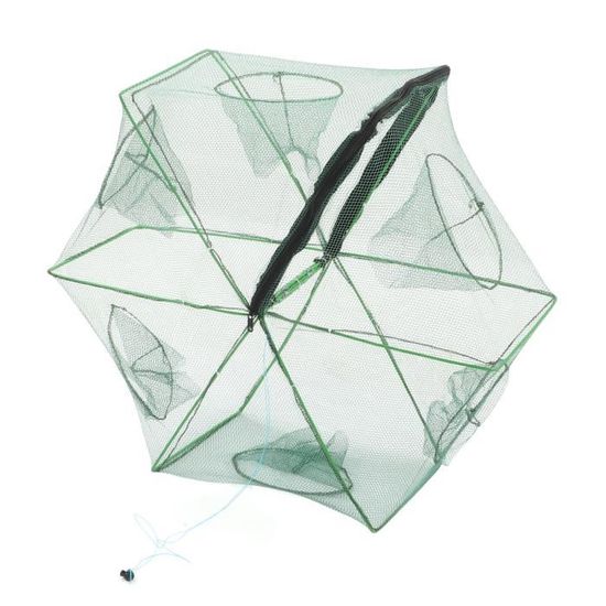 9 Pôles - Filet De Pêche À Crevettes En Fonte, Pliable Et Automatique